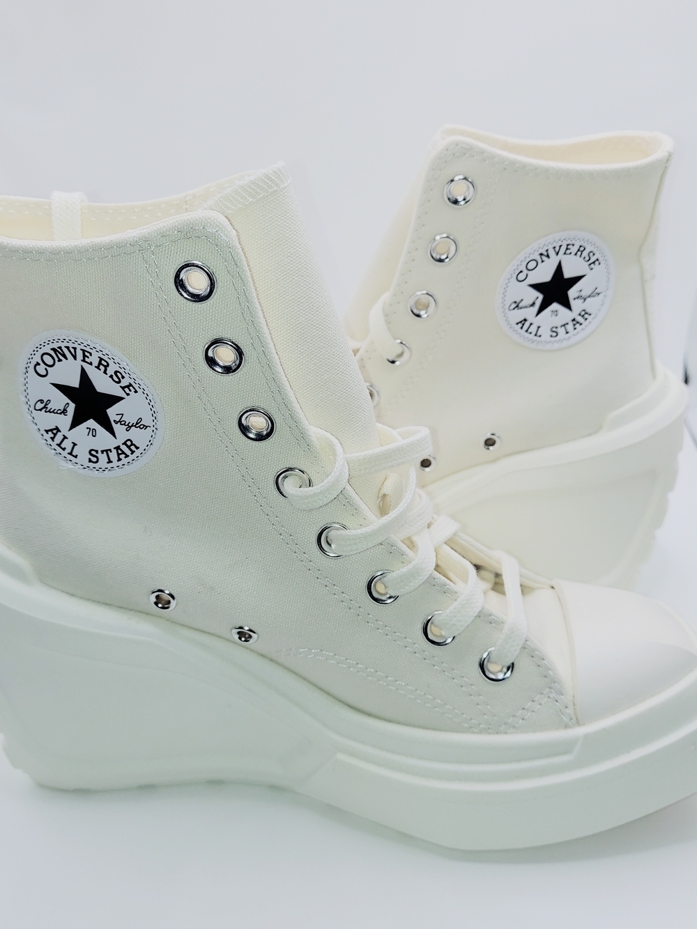 Converse Women's Platform Chuck Taylor All Star High Top Sneakers - Cream